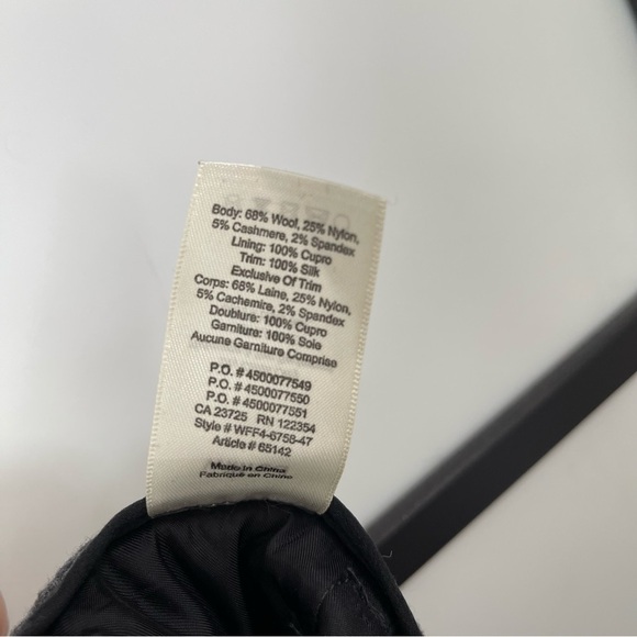 [0] Aritzia Wilfred Dark Grey Wool Knit Structured Trousers with Silver Zippers - Picture 13 of 14